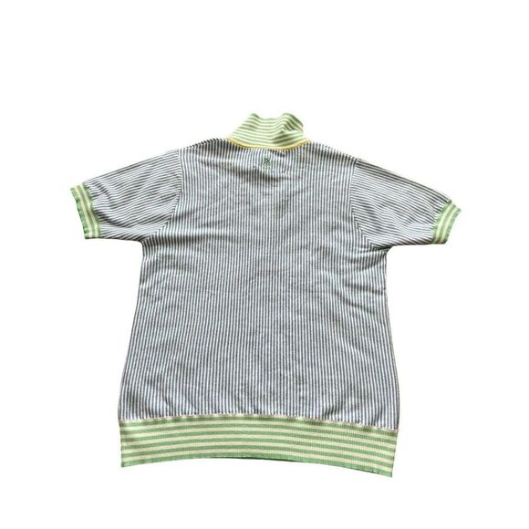 Draw and Fade Julia Polo – Blue Striped – Women’s Golf Shirt - Picture 2 of 5